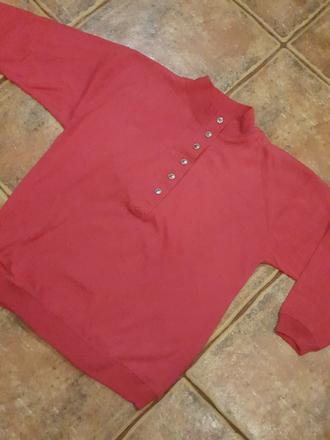 Cyklámenová retro mikina veľ. m, m