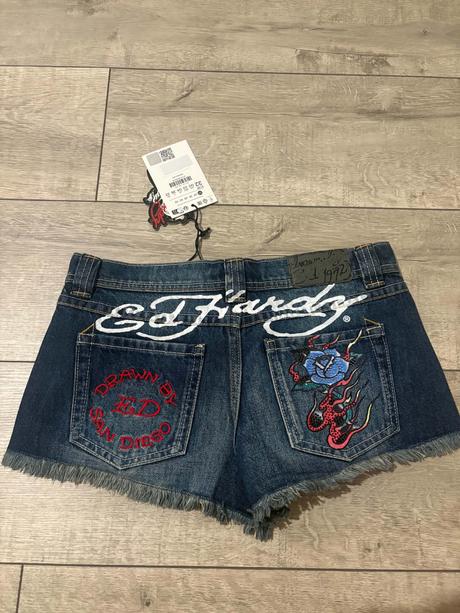 Riflové kraťasy, ed hardy,32