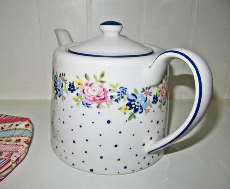 Green gate čajník - kvety, 