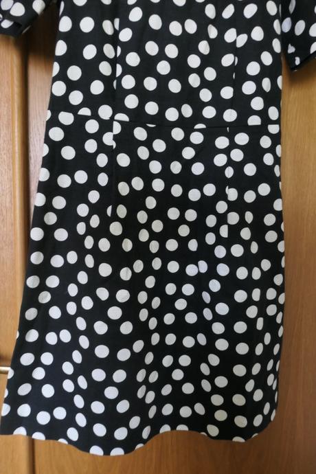 Lindex dámske nadčasové bodkované šaty veľk 36/38, s