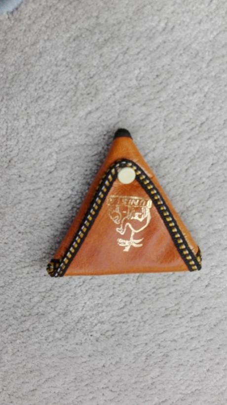 Kožená peňaženka skladacia na kovové, 