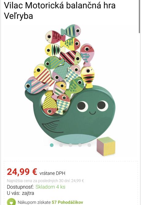 Vilac motoricka hracka velryba, 