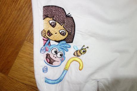 Vyšívané nohavice dora, nickelodeon,104