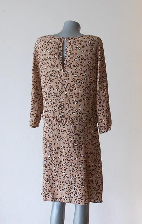 Štýlové leopardie šaty mbym, l