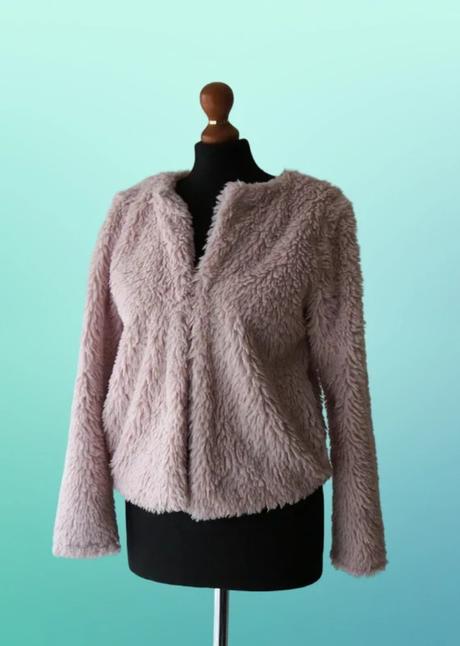 Prechodná plyšová bundička, h&m,s