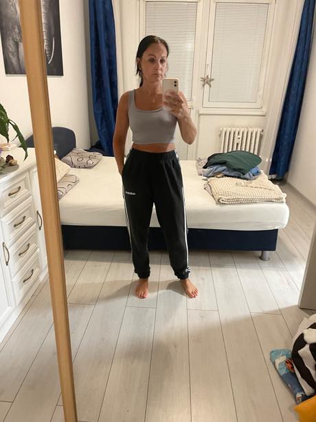 Tepláky s dierkou, adidas,s