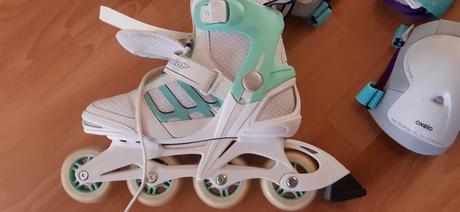 Kolieskové korčule + chrániče, zealot,40