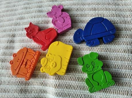 6 x voskovky - zvieratká,