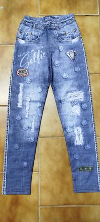 Detské moderné legínky riflľový vzhľad, 92 - 176