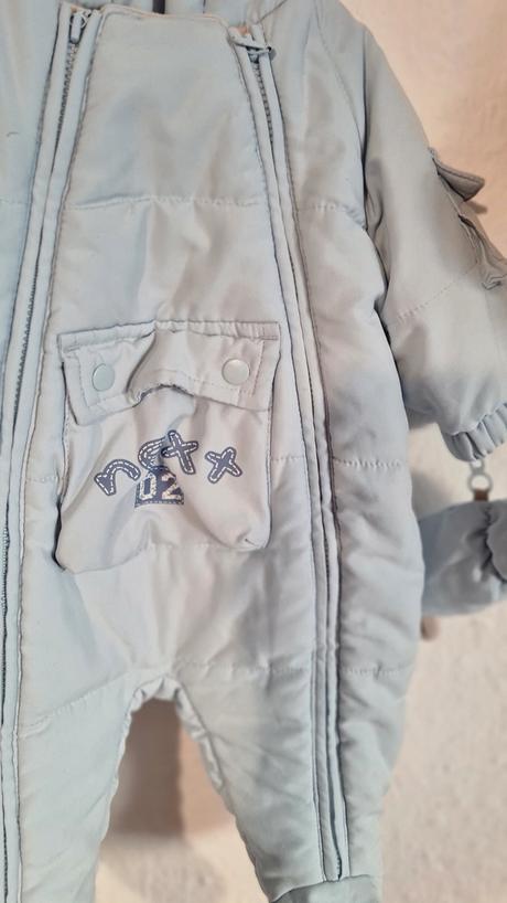 Zimný overal s rukavičkami od 1 - 3 mesiaca, next,<50