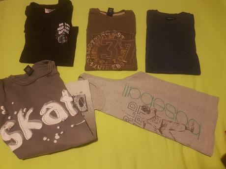 Balík tričiek/tričko 2+3 grátis 128/134, 122–134