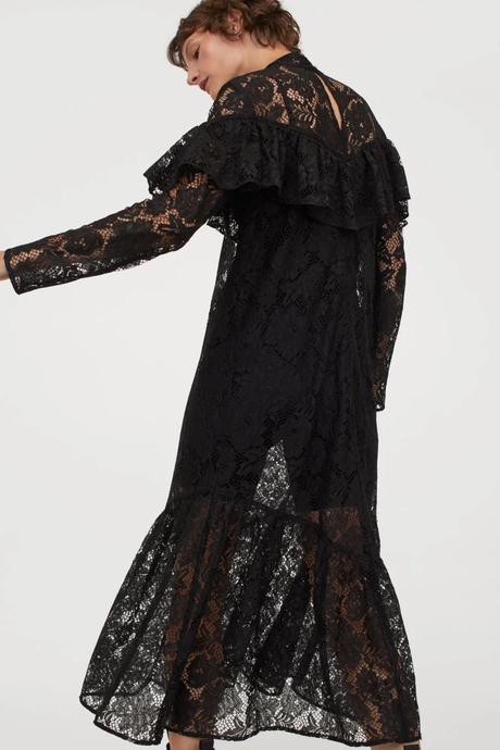 H&m - čipkované šaty, h&m,xs