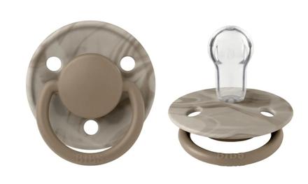 Bibs cumlík silikónový de lux dark oak/sand tie dy, bibs