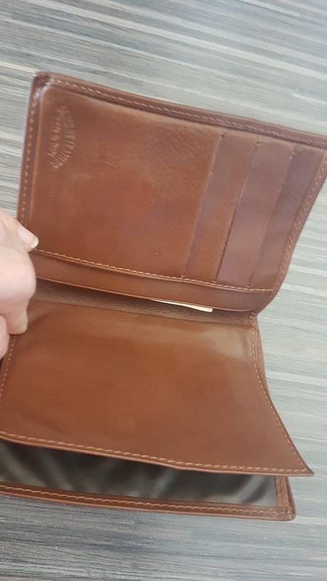 Kožená peňaženka/zakladač púzdro na doklady,
