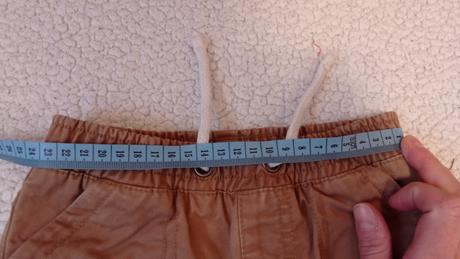 Krásne hnedé nohavice podsite, f&f,86