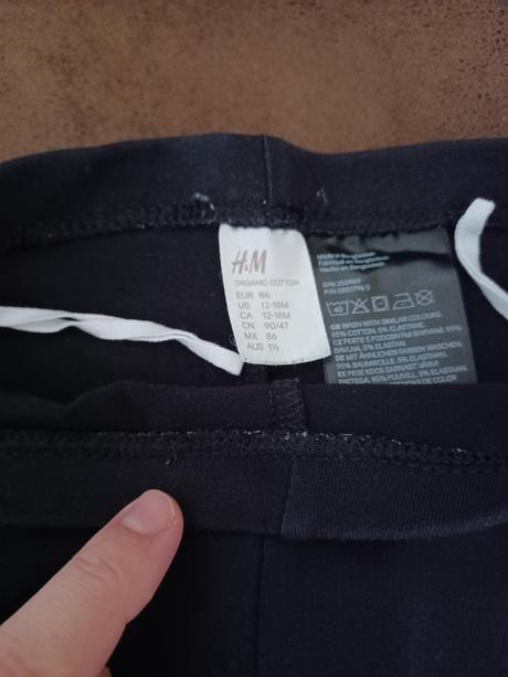 Čierne legíny, h&m,86