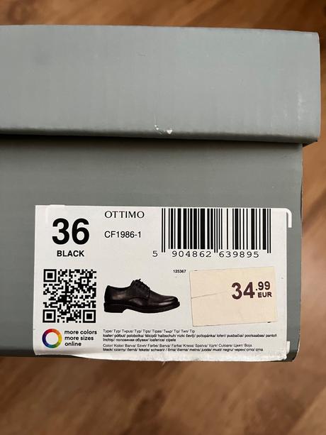 Slavnostne topanky, 36