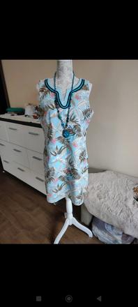 Dámske ľanové šaty, l