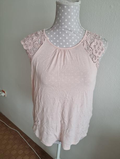 Ružový top h&m veľ. m, h&m,m