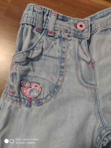 Bledomodré rifle veľ.80, marks & spencer,80