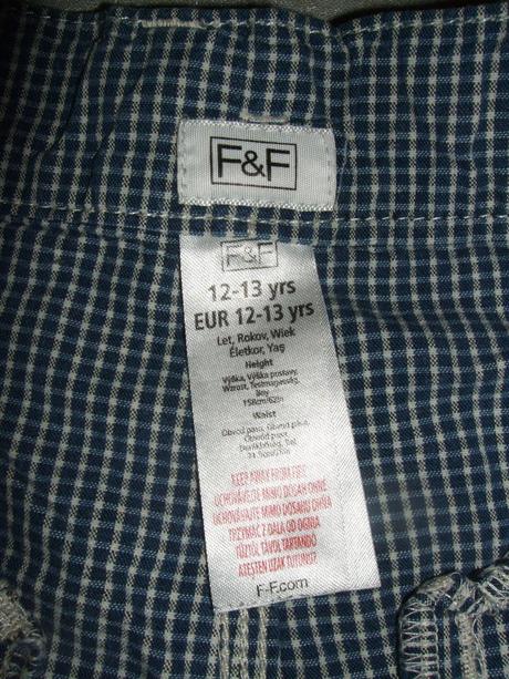 Kárované šortky f&f, f&f,158