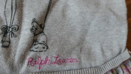 Ralph lauren girl&dog luxusny sveter 4r., ralph lauren,110