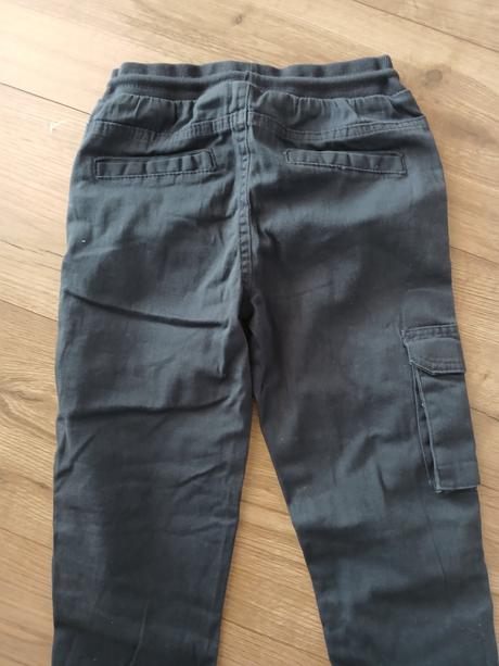 Modré nohavice top stav, 128