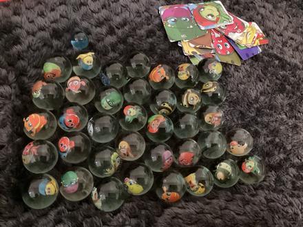 Sklenené guličky lidl, 37 ks,