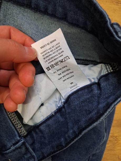 Riflová nenosená sukňa, m