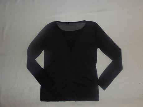 Tričko s priehľadnými rukávmi, m