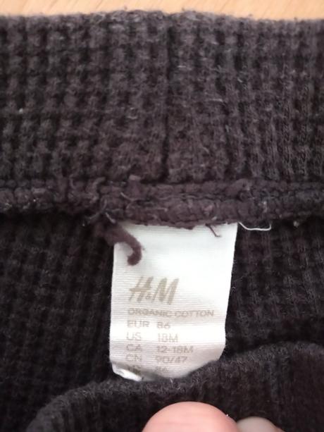 Vaflové nohavice, h&m,86