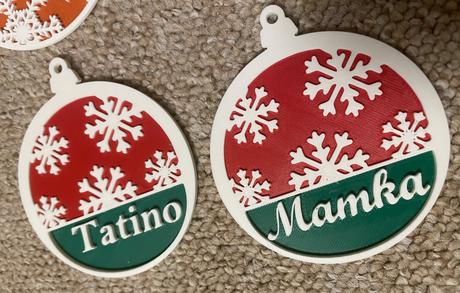 Personalizované vianočné ozdoby,