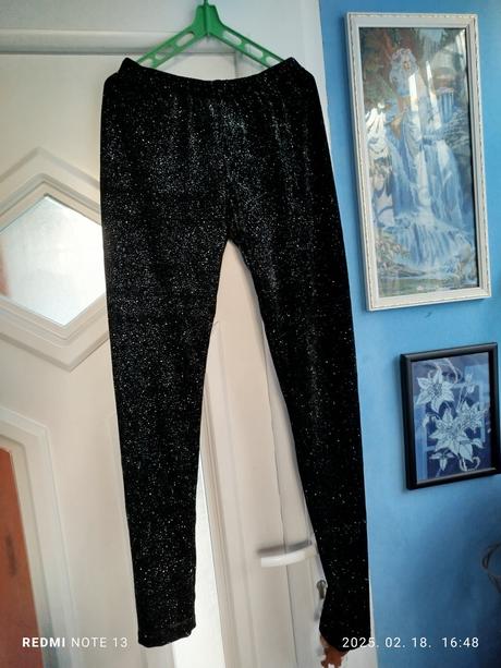 Elegantné zamatové legíny, amisu,s