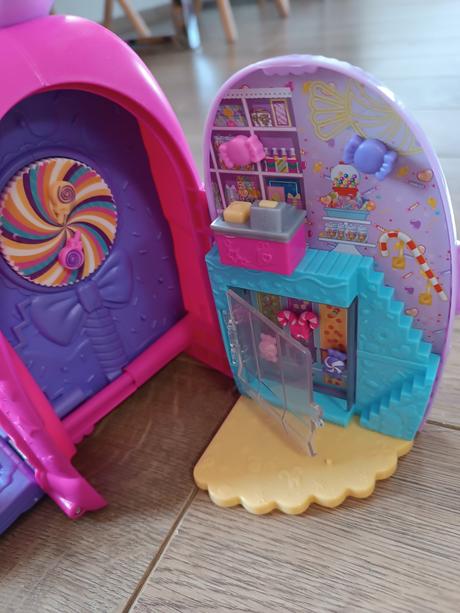 Polly pocket bábiky medvedík automat na guličky, 