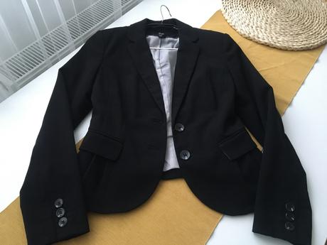 Čierne sako, h&m,34