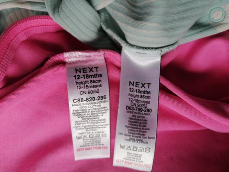 Farebné pyžamka, next,86