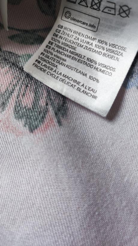 Viskózové šaty s kvetmi, h&m,134