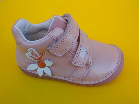 Detské kožené topánky ddstep 070 baby pink, d.d.step,20 - 25