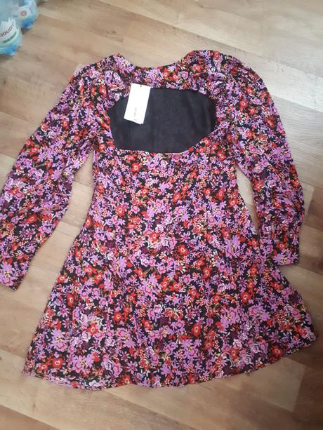 Saty s kvetinovym vzorom zara, zara,xl