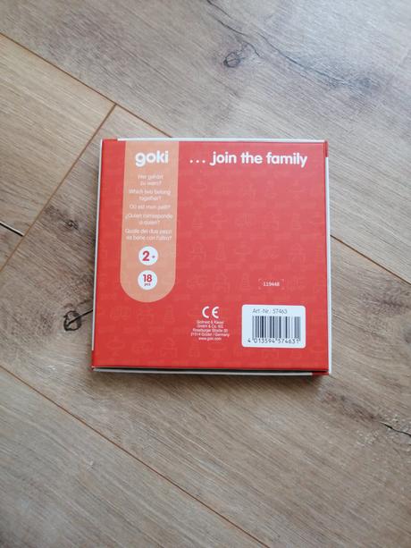 Drevené puzzle dvojice zvieratá goki,