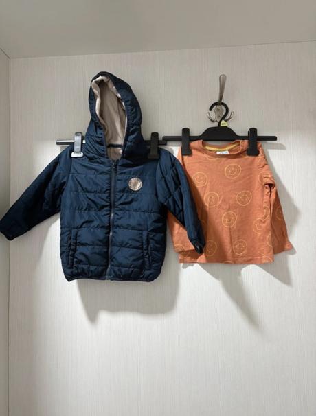 Chlapčenská bunda a tričko, pepco,92