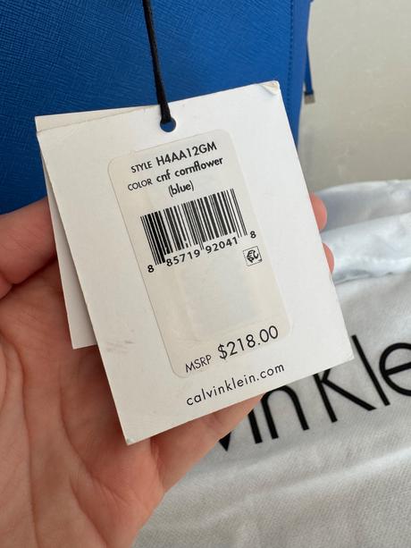 Calvin klein kožená kabelka, calvin klein