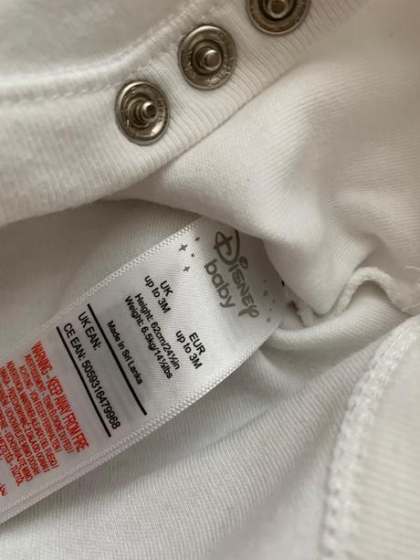 Body s dlhým rukávom disney 2ks, veľkosť do 3m, disney,62