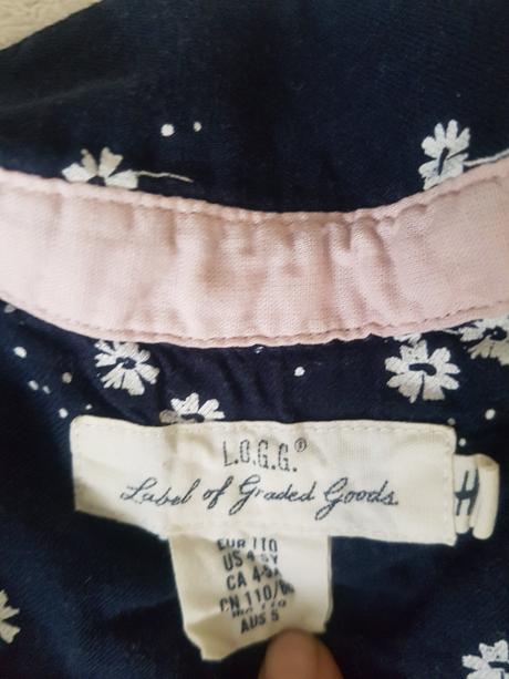 Šaty, tunika h&m, č. 110, l.o.g.g.,110