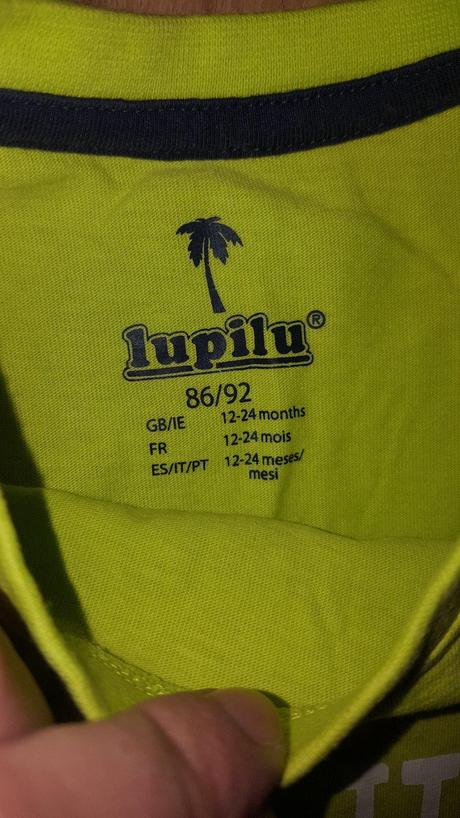 Dve tričká na 12-24 mes, lupilu,92