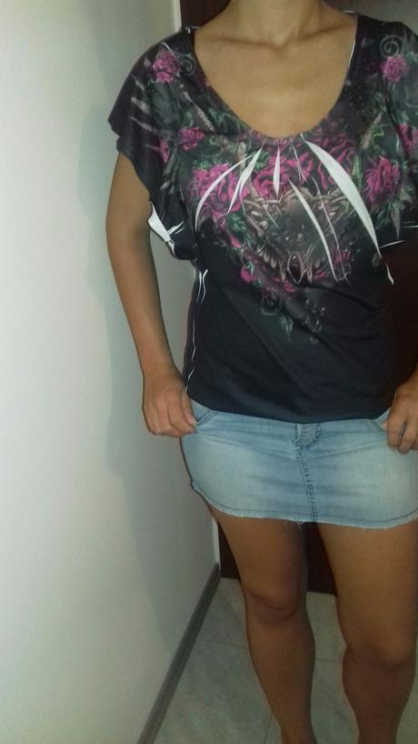 Tričko s volánmi, only,m