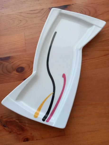 Starší porcelánový atyp podnos po mamine 23x11,5x9,