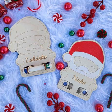 Vianočný karta na peniažky,