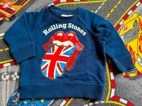Rolling stones mikina 4-6mes., h&m,68