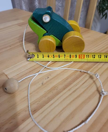 4x drevená ťahacia hračka - zvieratká, 